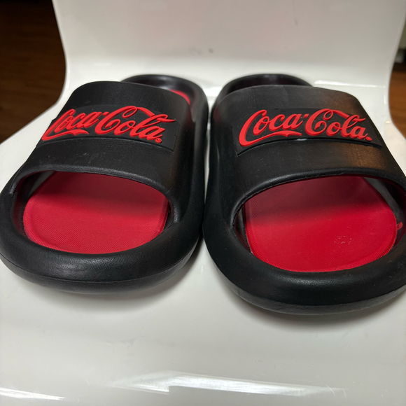 Coca Cola slides sandals mens sz 13 red black - Picture 7 of 12